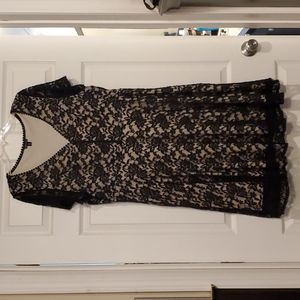 Torrid Black/Tan Lace Dress